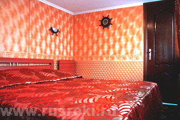Спальня, Каюта 'Президентский люкс' на теплоходе 'Цезарь', речные круизы